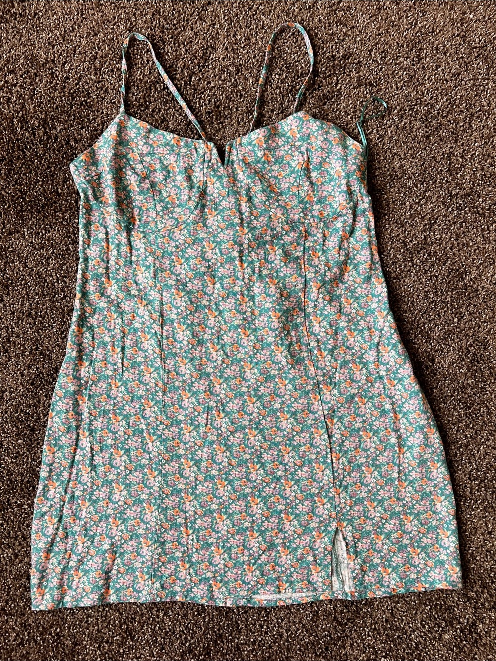 Aeropostale Teal Floral Summer Top
